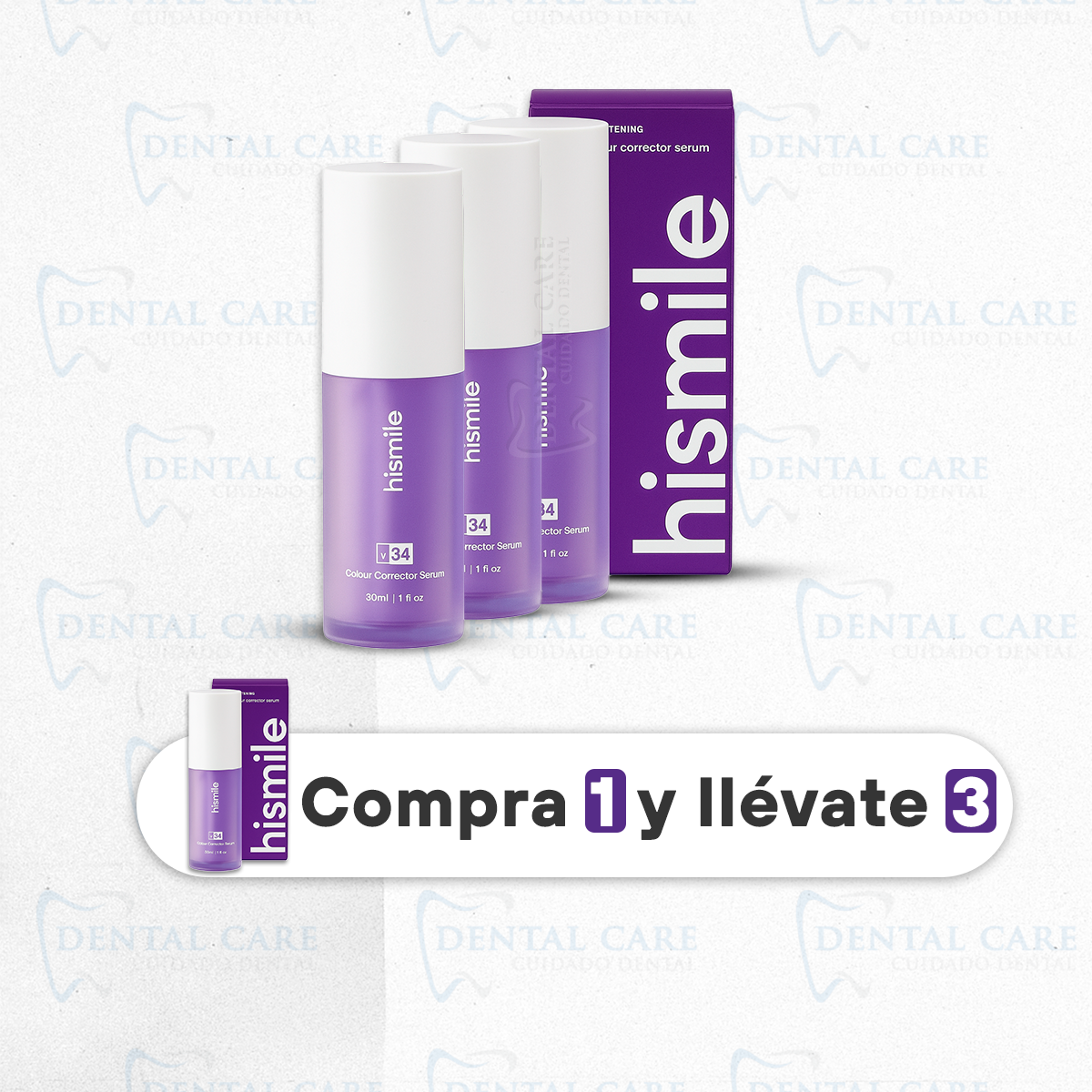 Blanqueador Dental - Sérum V34 (Comprá 1 y llévate 3)