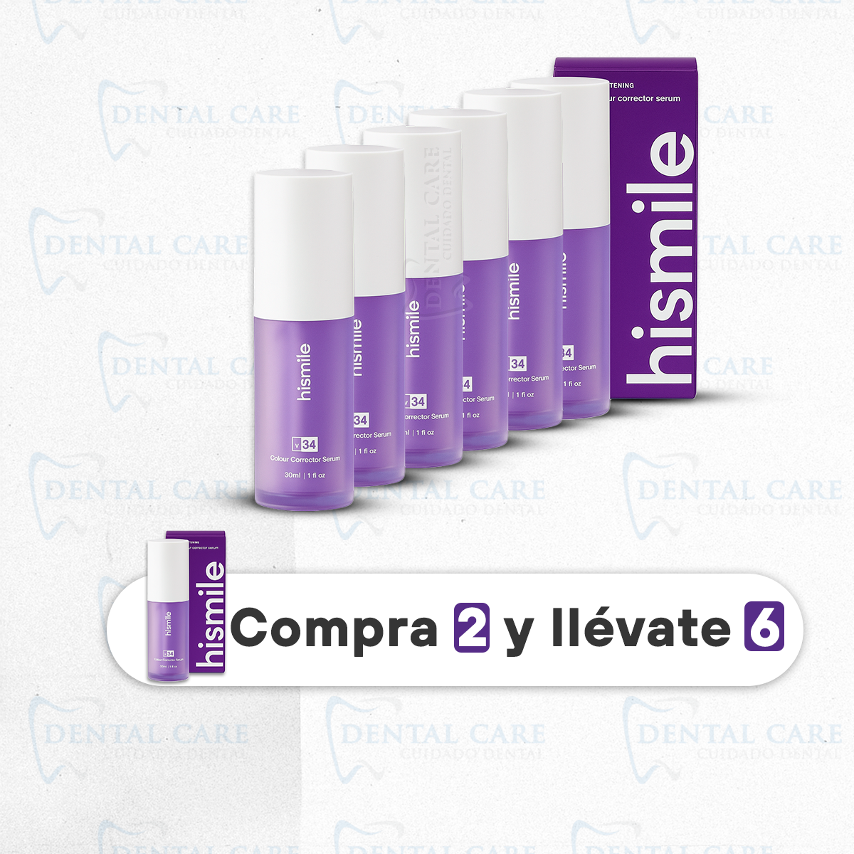 Blanqueador Dental - Sérum V34 (Comprá 1 y llévate 3)